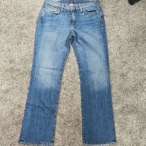 Lucky Brand Blue Straight Leg Jeans with Vintage Appeal